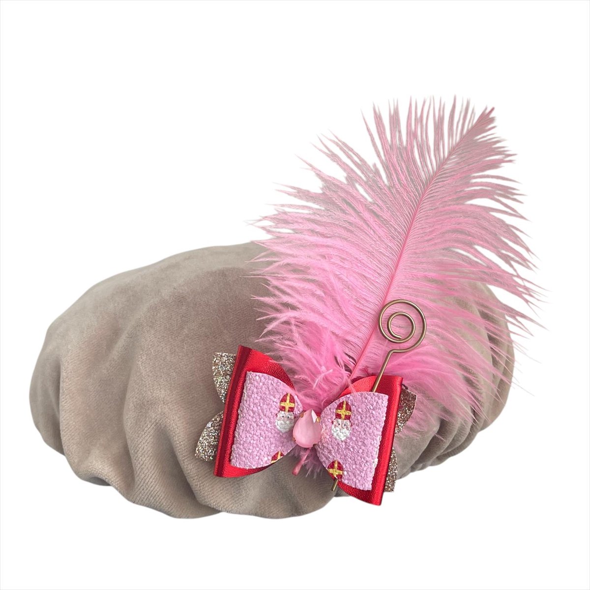 CBL Pietenmuts| handmade | Kind | one size | Sint en Piet | beige |